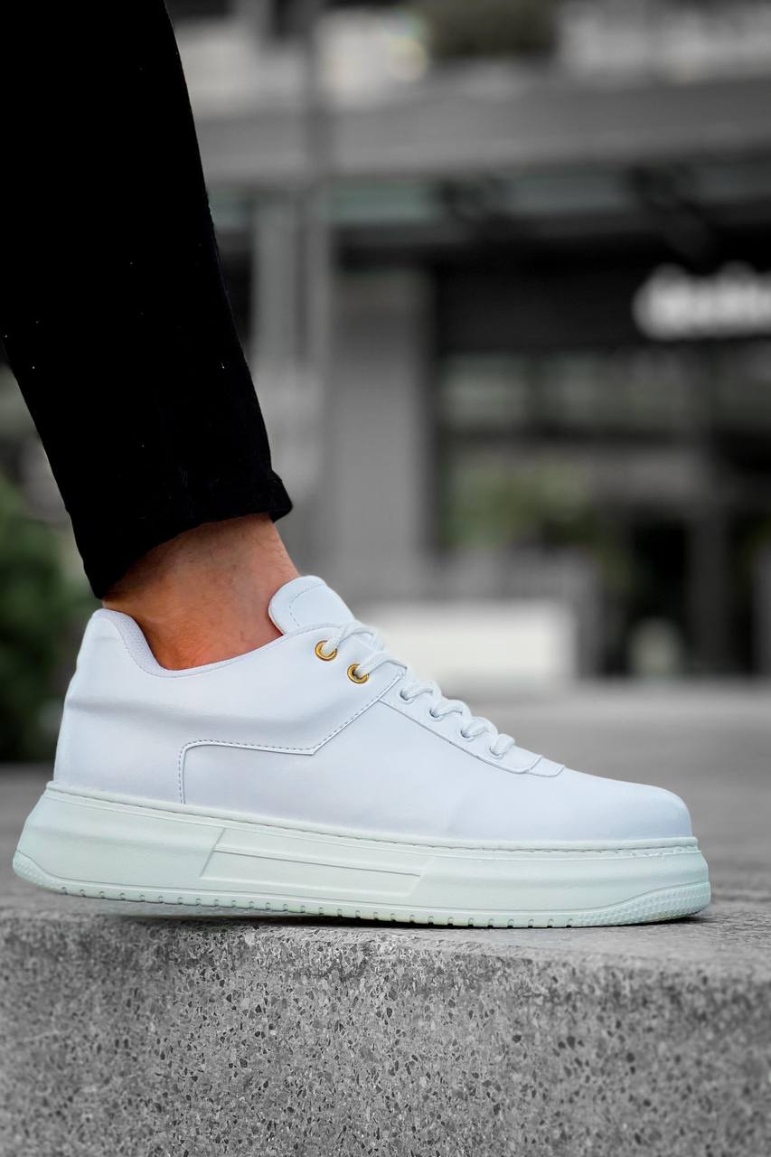 KB-X20 Kuback Beyaz Cilt Günlük Erkek Ayakkabı