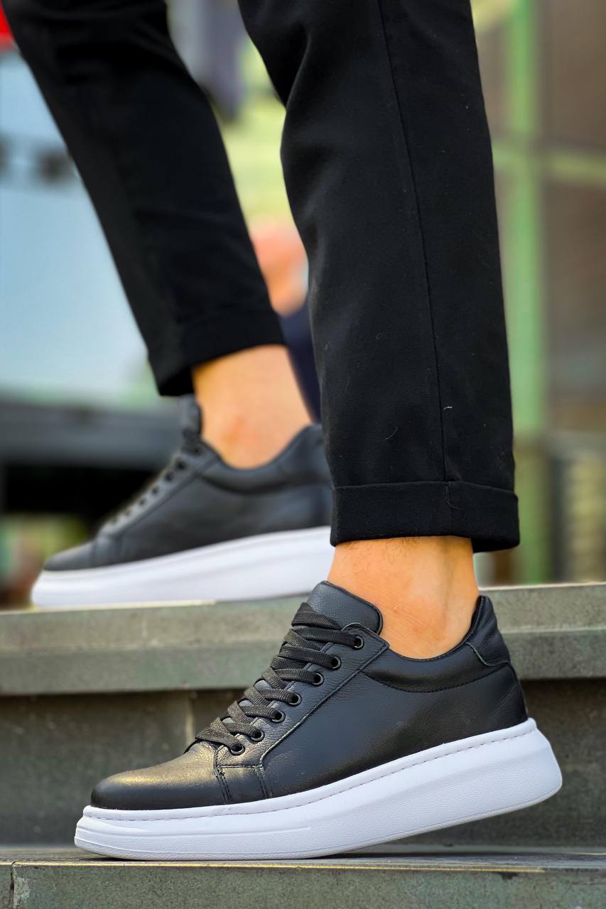 KB-DX46 Kuback Siyah Deri  Günlük Erkek Ayakkabı