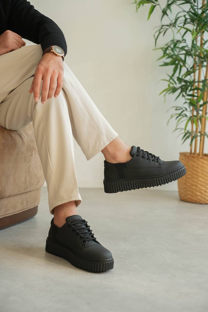 KB-X516 Kuback Kömür Cilt Günlük Erkek Ayakkabı