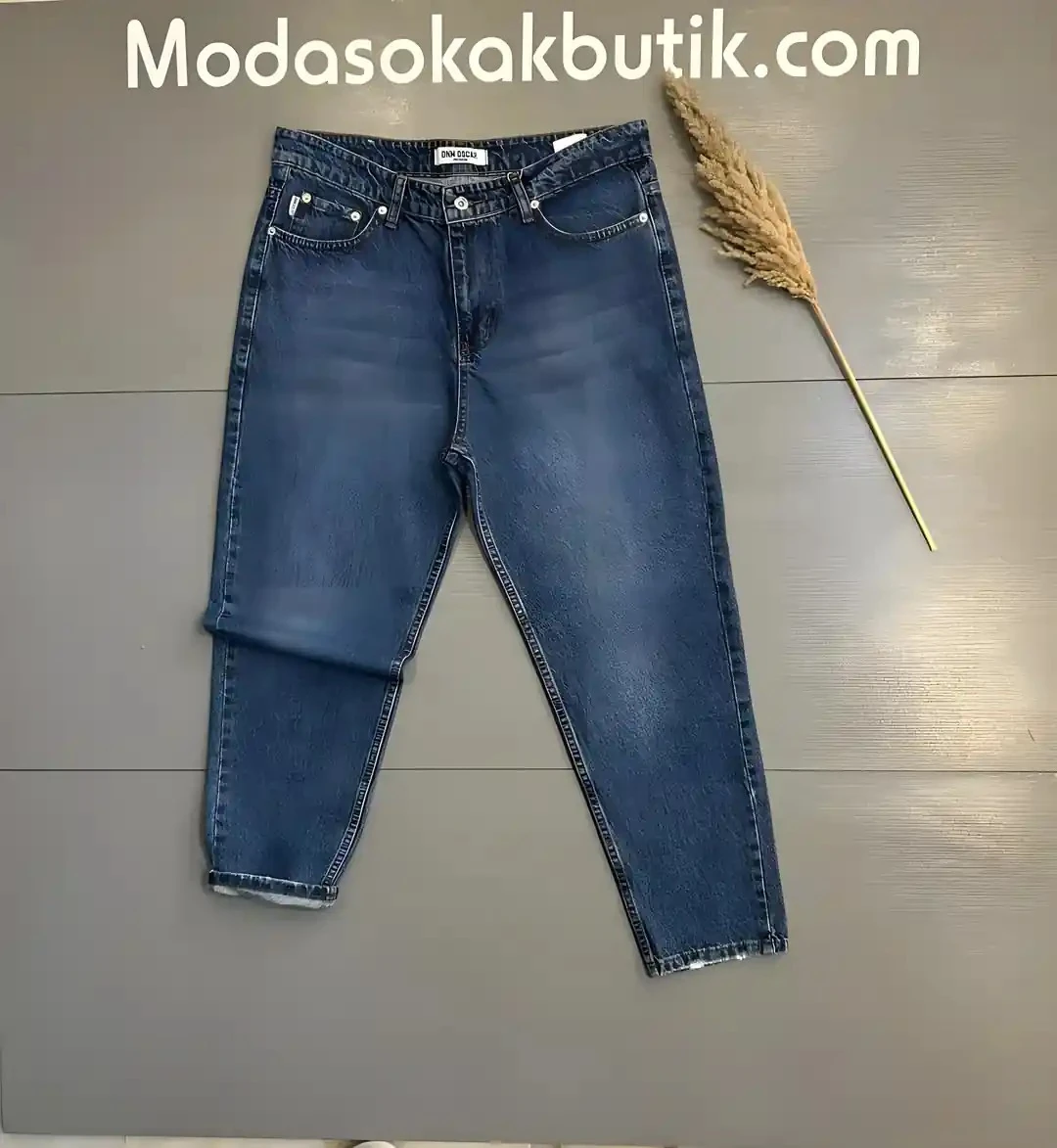 Erkek k. Mavi  Boyfrind Kot Pantolon