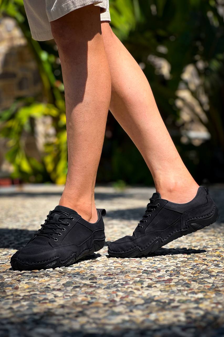 KBDX1 Kuback Siyah Deri Günlük Erkek Ayakkabı