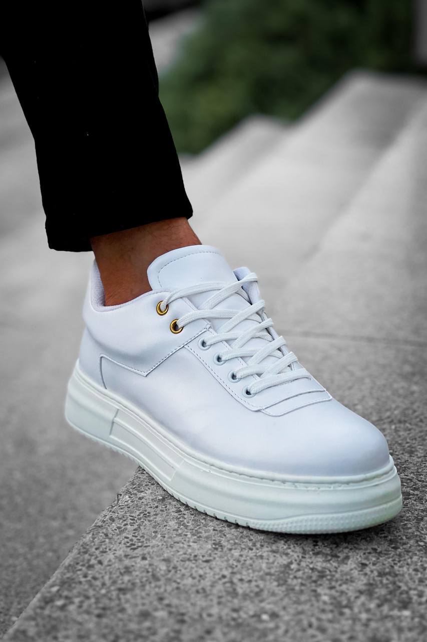 KB-X20 Kuback Beyaz Cilt Günlük Erkek Ayakkabı