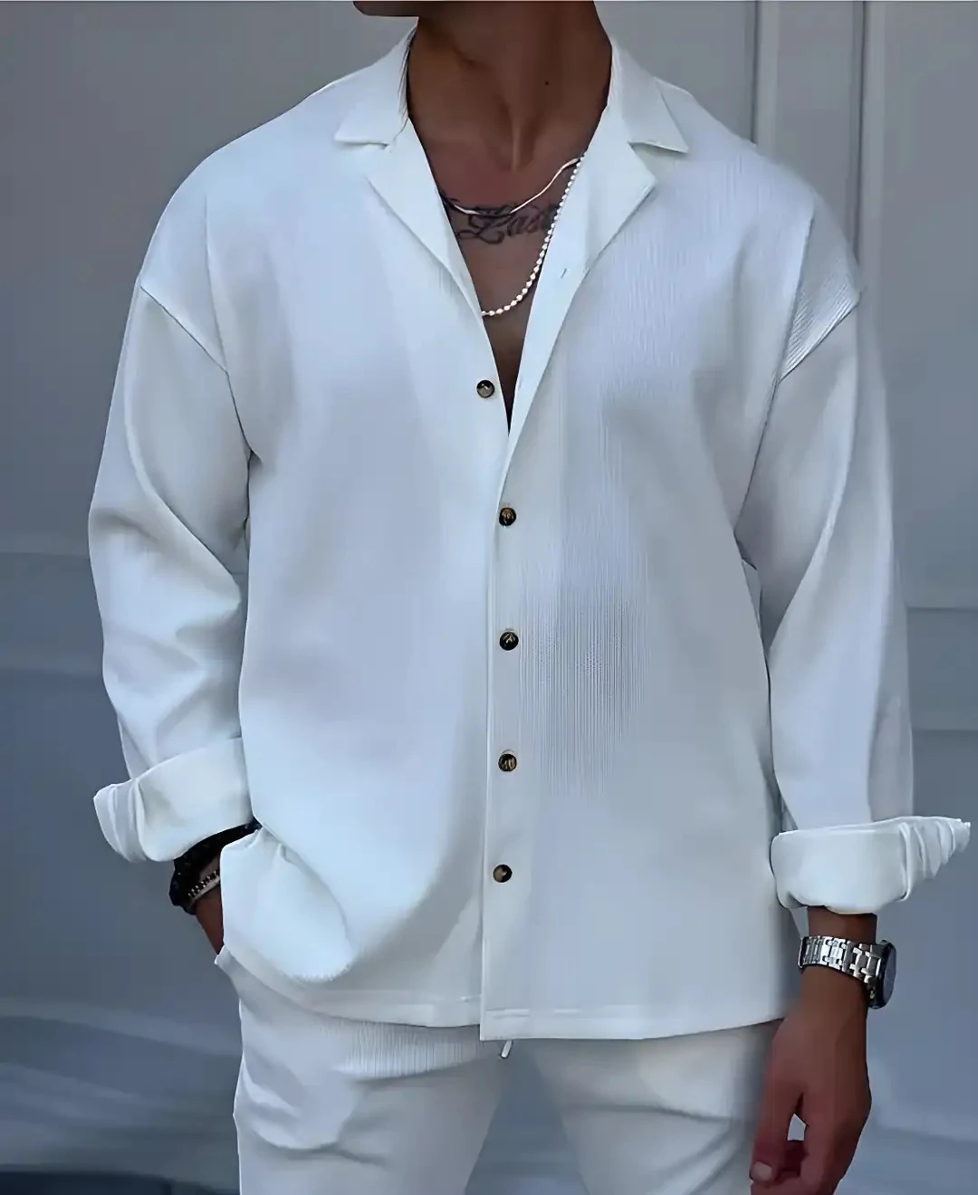 Erkek Beyaz 1Premium   Gömlek 