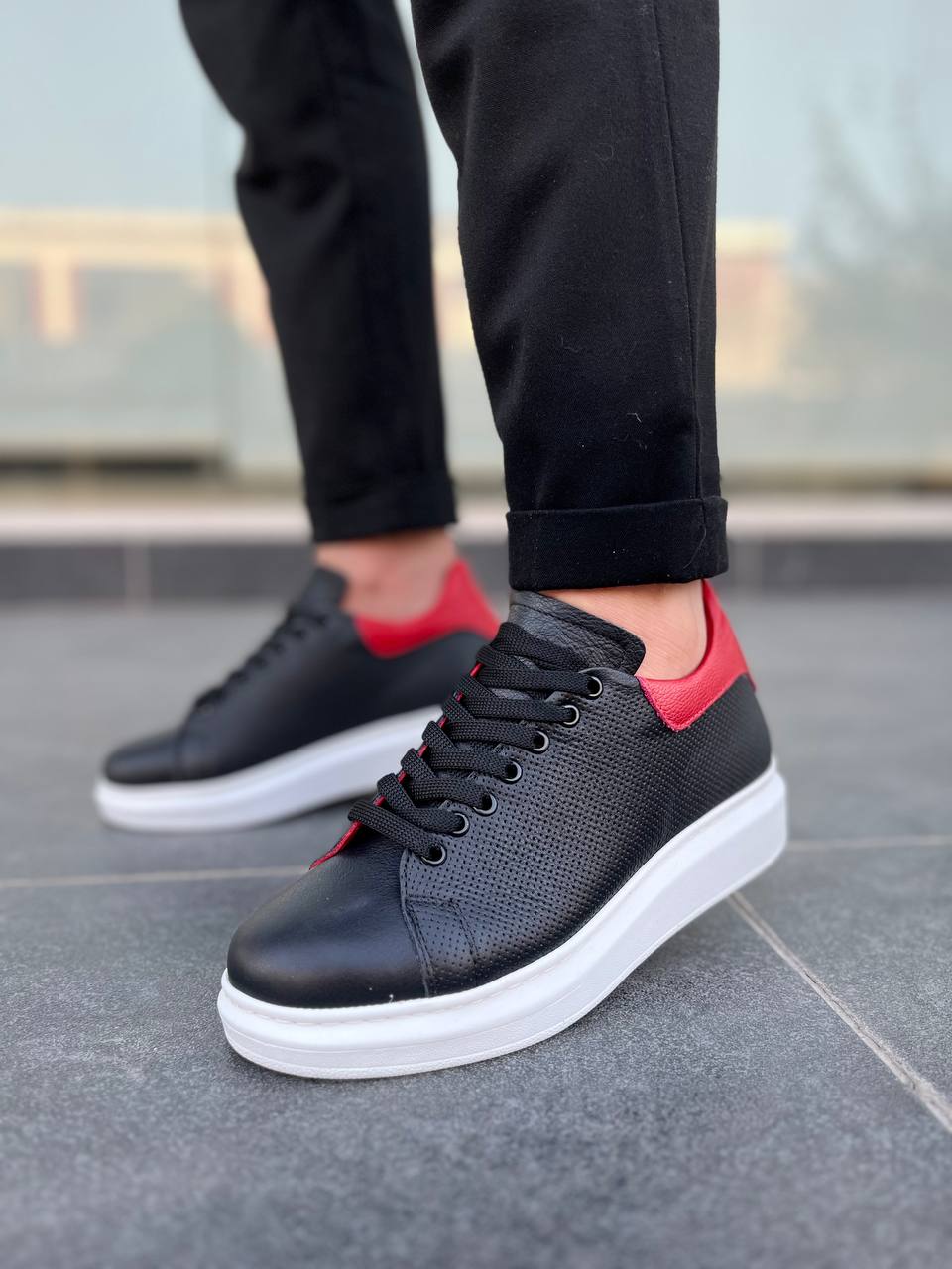 KB-DX3 Kuback Siyah Deri Günlük Erkek Ayakkabı