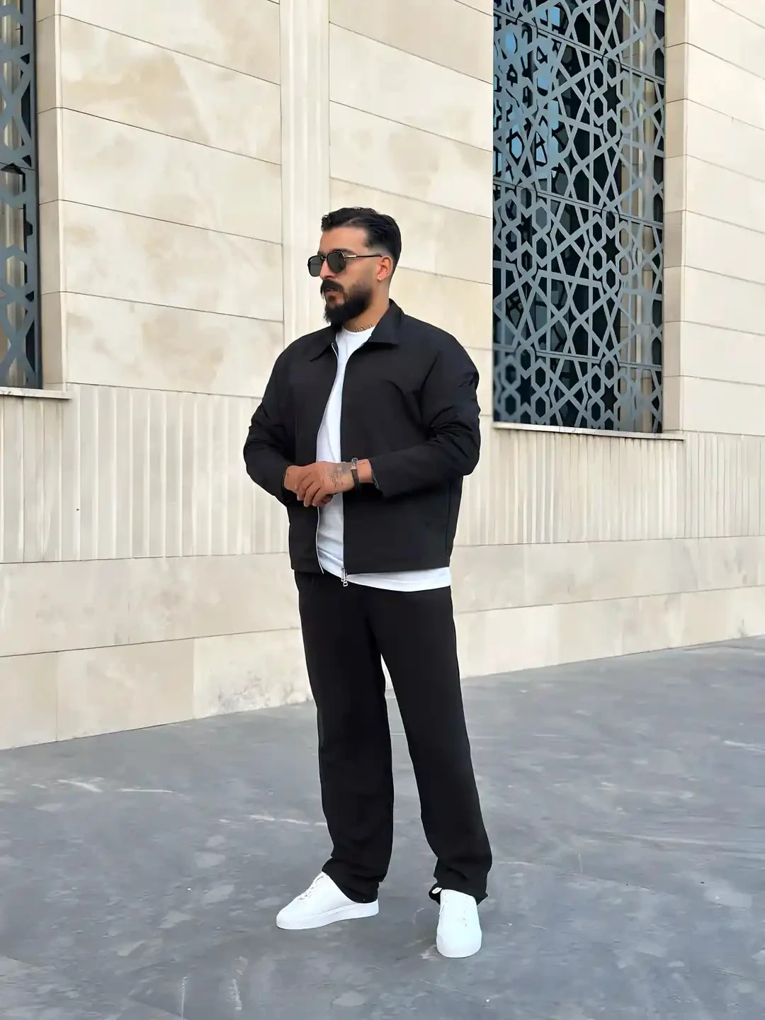 Erkek Siyah  Gabardin Ceket