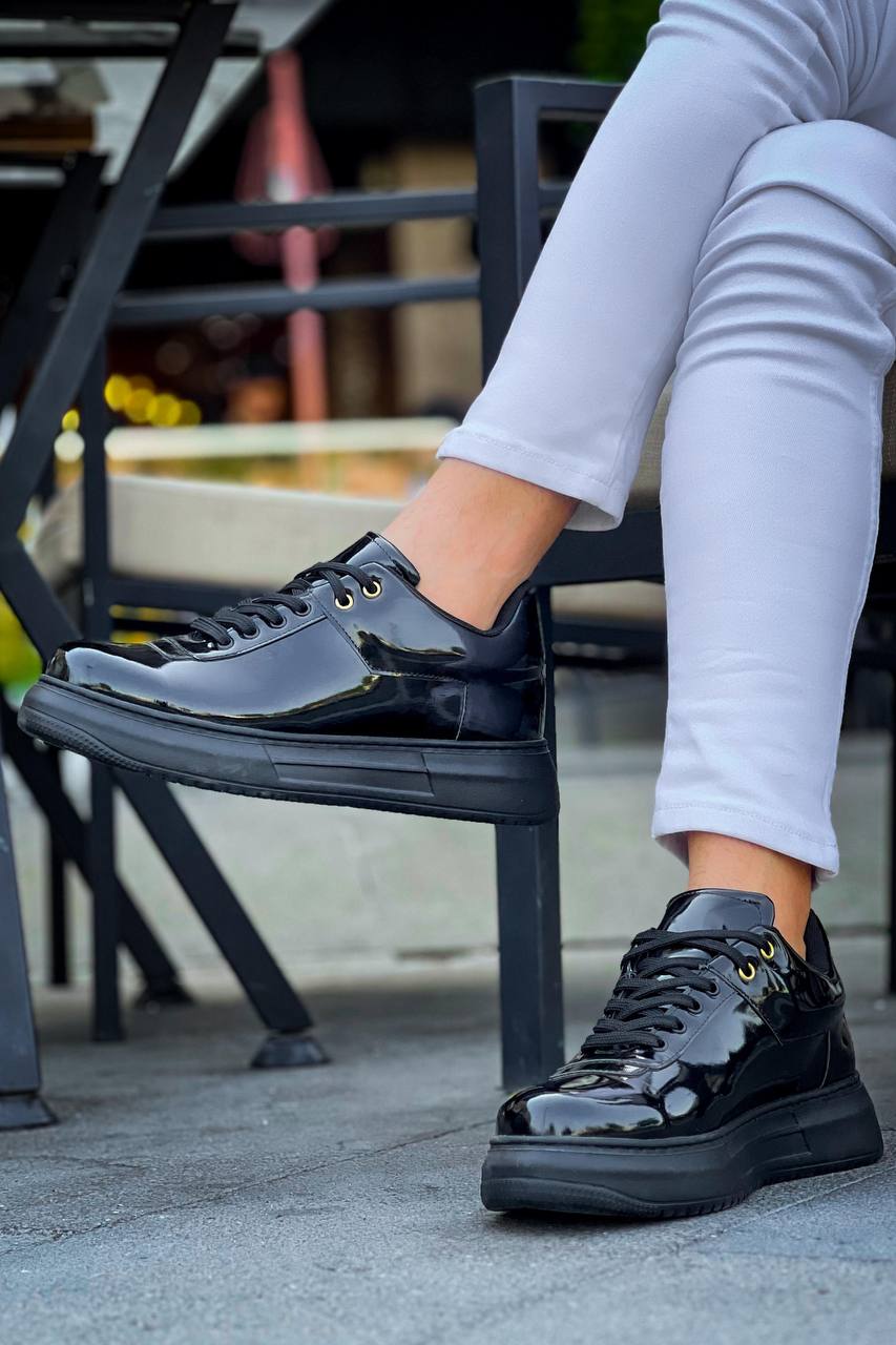 KB-X20 Kuback Kömür Rugan  Günlük Erkek Ayakkabı