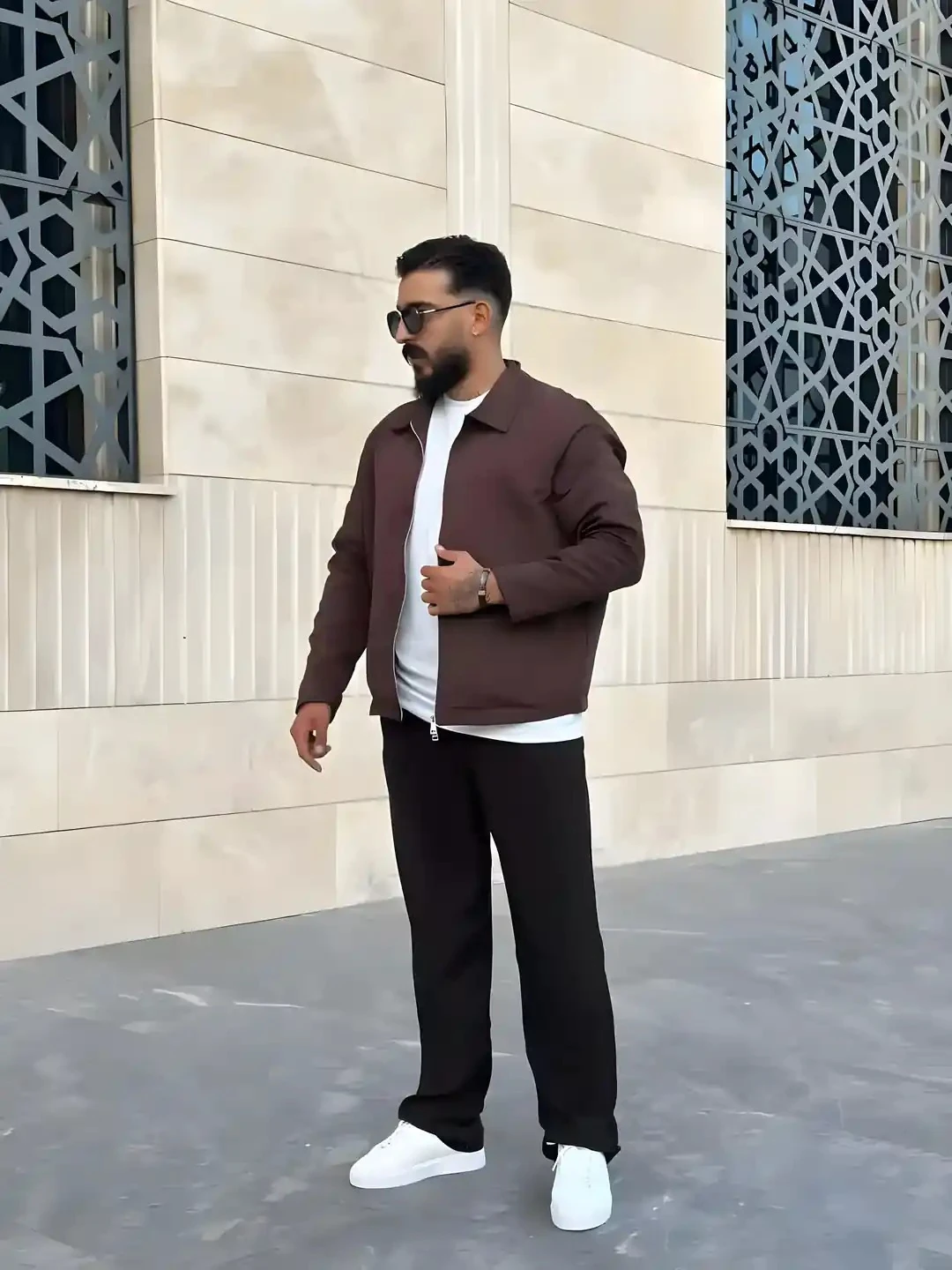 Erkek Acı kahve  Gabardin Ceket