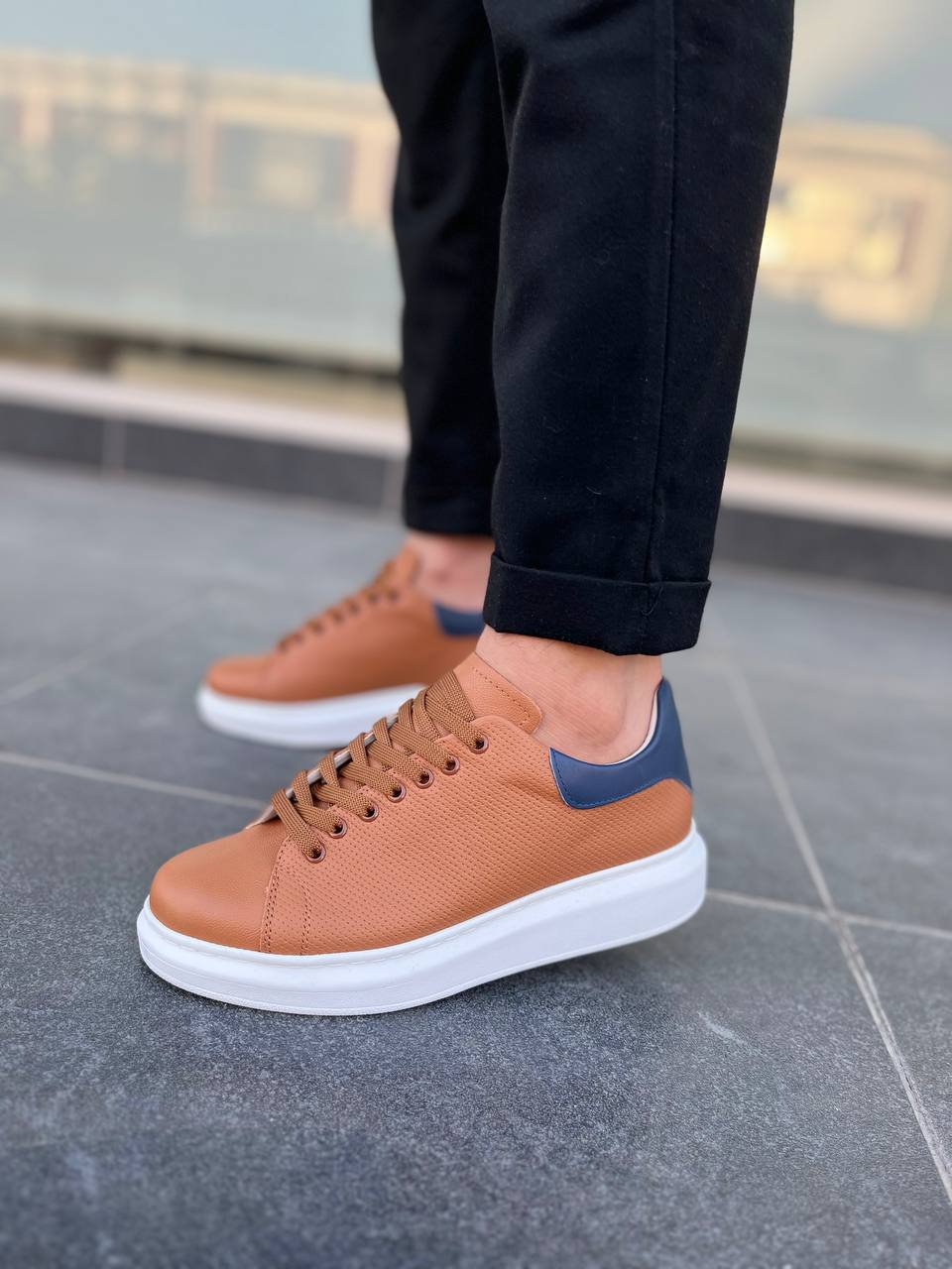 KB-DX3 Kuback Taba Deri Günlük Erkek Ayakkabı