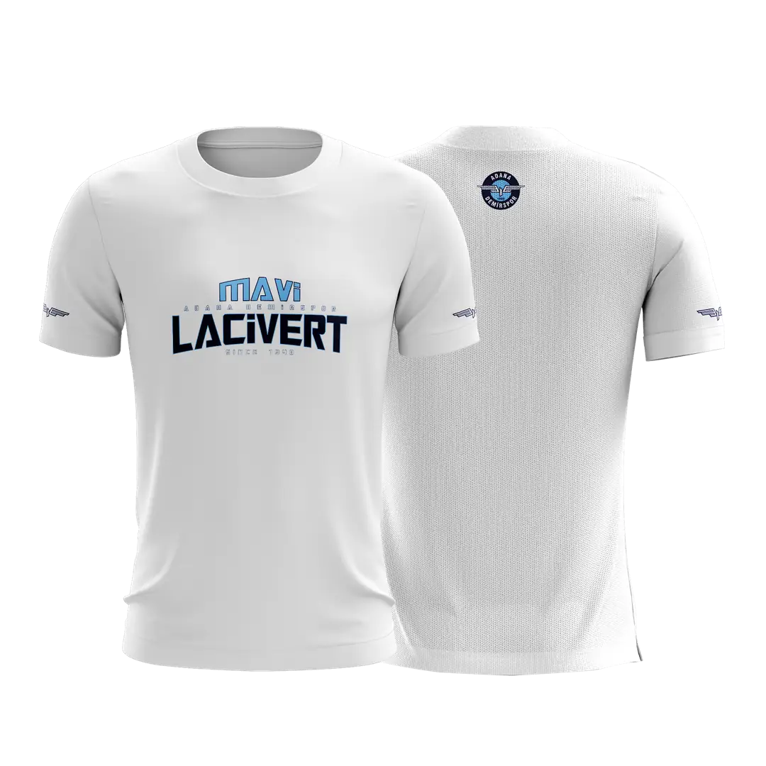 Mavi Lacivert ADS T-shirt Beyaz