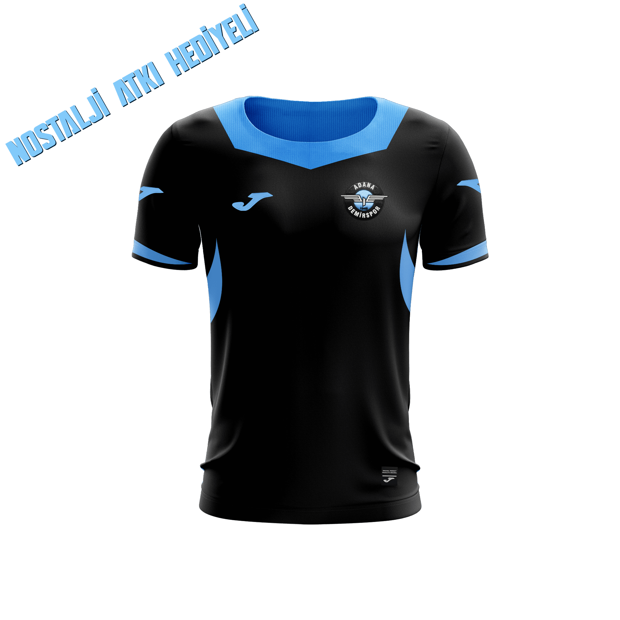 Joma Siyah Çocuk Forma + Nostalji Atkı Hediye
