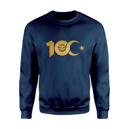 Gold 100. Yıl Sweatshirt Lacivert