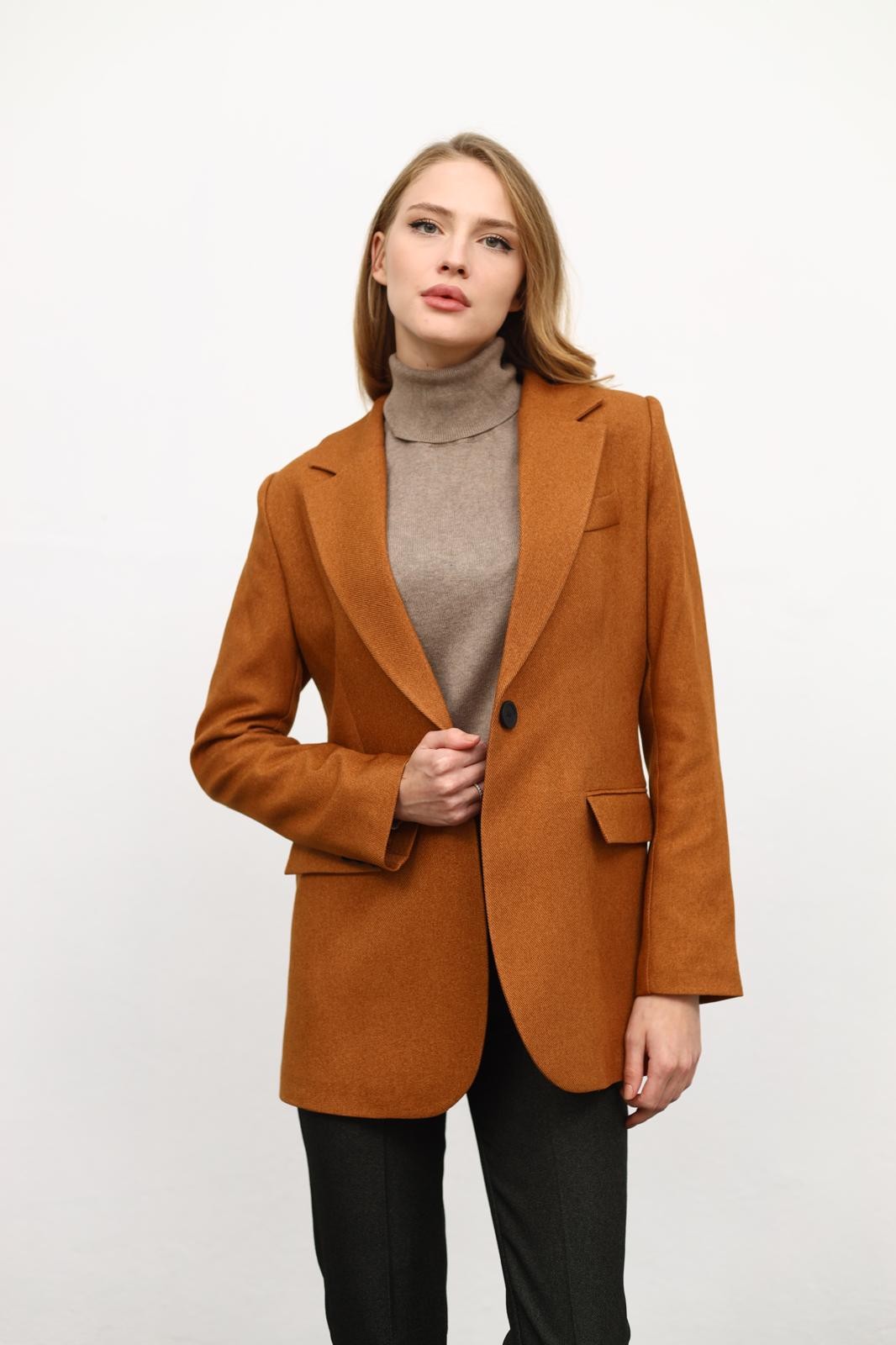Tarçın Rengi Blazer Ceket