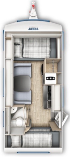 FENDT Apero 495 SKM Karavan Yatağınıza Tam Uyumlu Lastikli Çarşaf ve Yastık Kılıfı