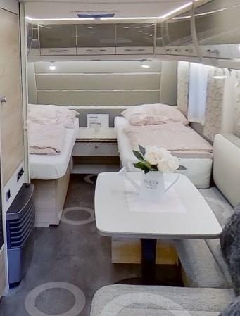 DETHLEFFS Nomad 520 ELT Karavan Yatağınıza Tam Uyumlu Lastikli Çarşaf ve Yastık Kılıfı