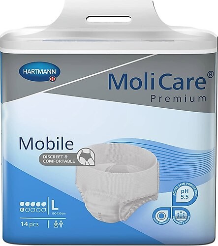 MoliCare Prem. Mobile 6 damla Külot bez MAVİ 14 lü Amb. - Large