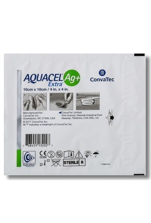 Aquacell Ag Extra Gümüş İçerikli Yara Örtüsü  - 10 cm x 10 cm