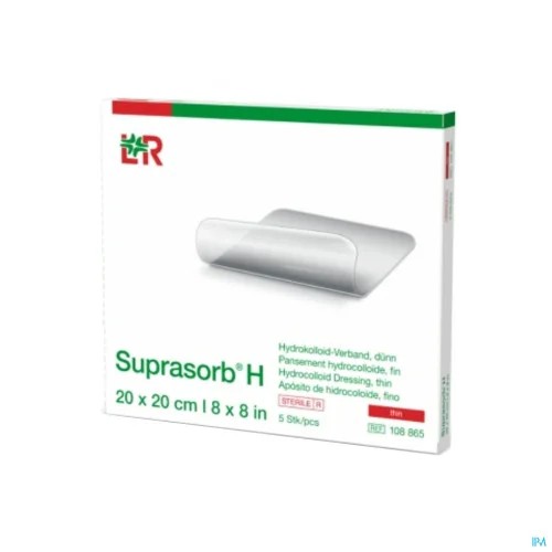 Lohmann Rauscher Suprasorb Bası ve Yara Bakım Örtüleri - 108865	Suprasorb® H Hidrokolloid Yara Örtüsü, Tekli, İnce, Steril 20cm x 20cm (Comfell Muadil)