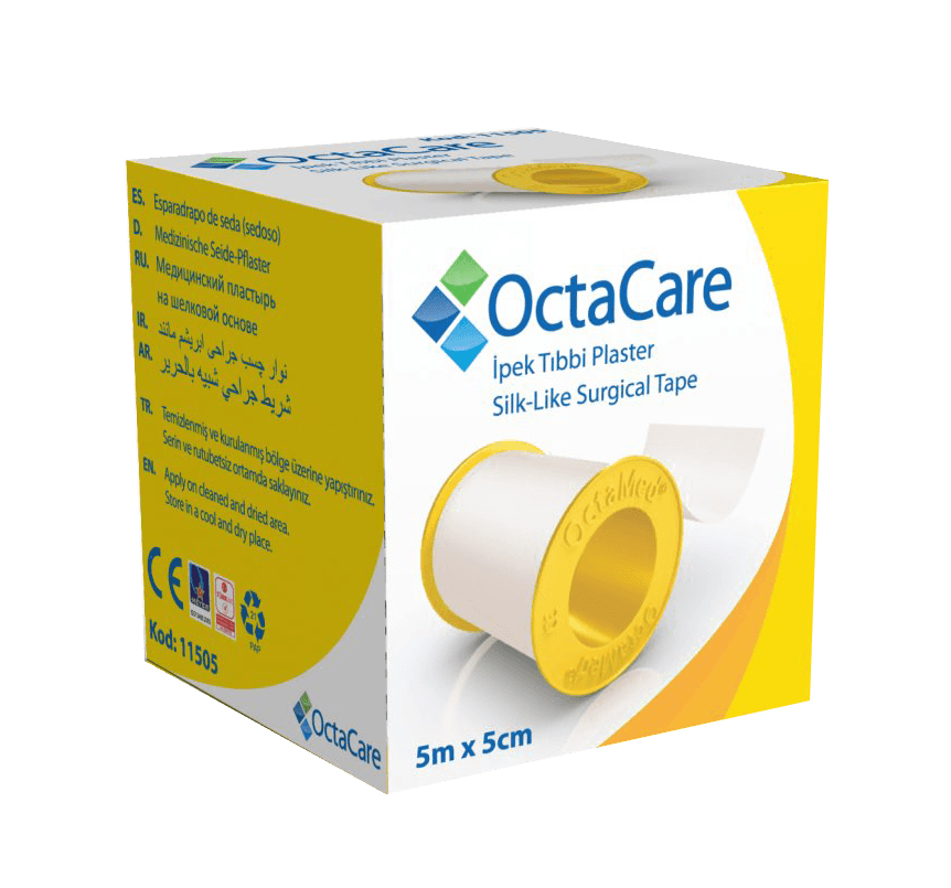 Octacare İpek Tıbbi Flaster - 5 m x 5 cm