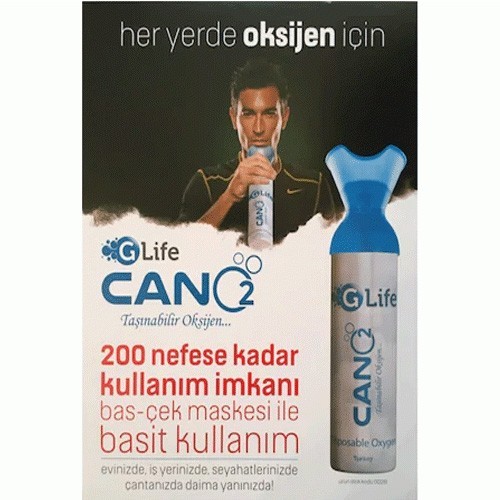 Taşınabilir Oksijen Tüpü 200 Nefeslik