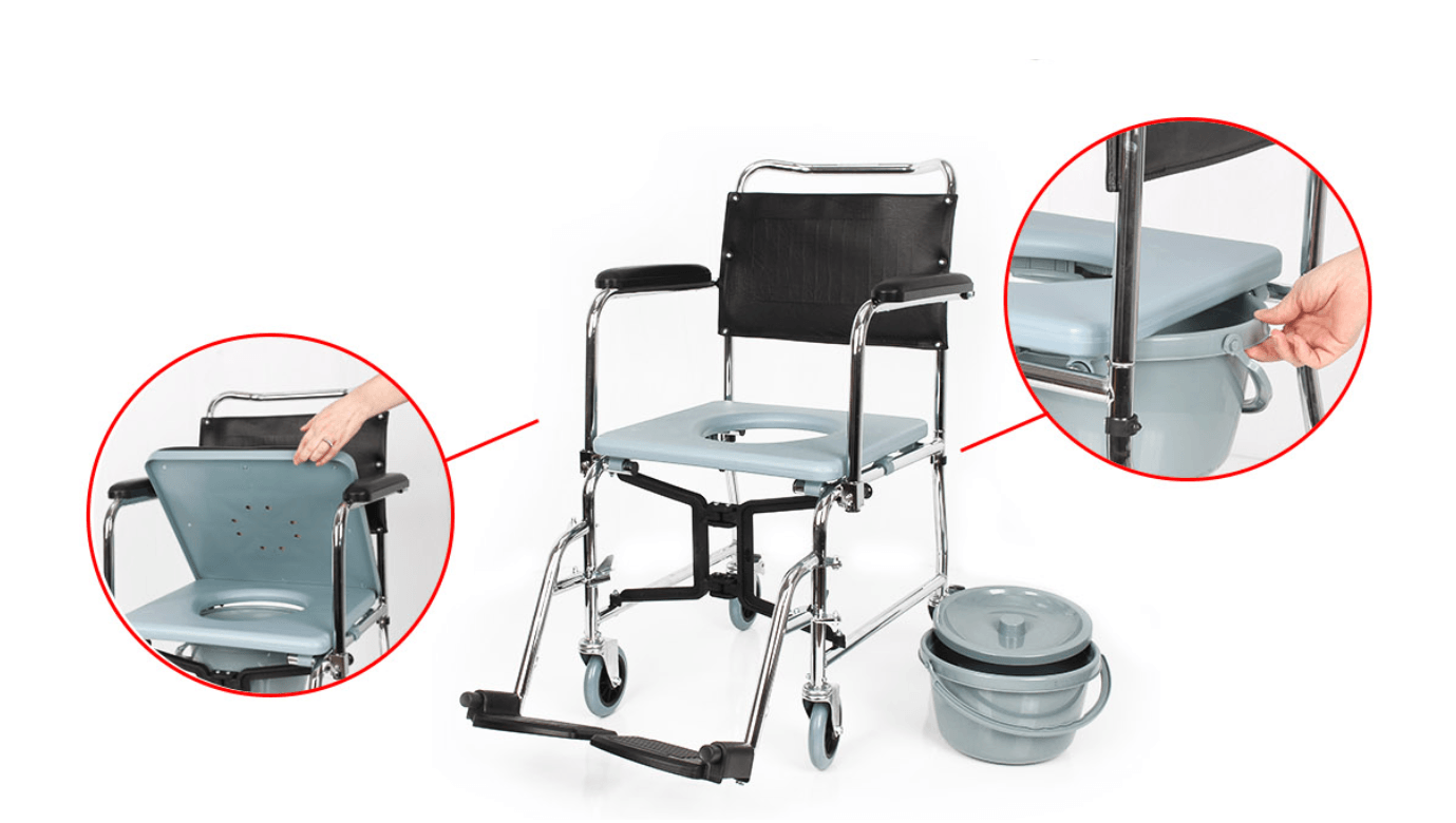 KY689 Banyo Ve Tuvalet Özellikli Tekerlekli Sandalye