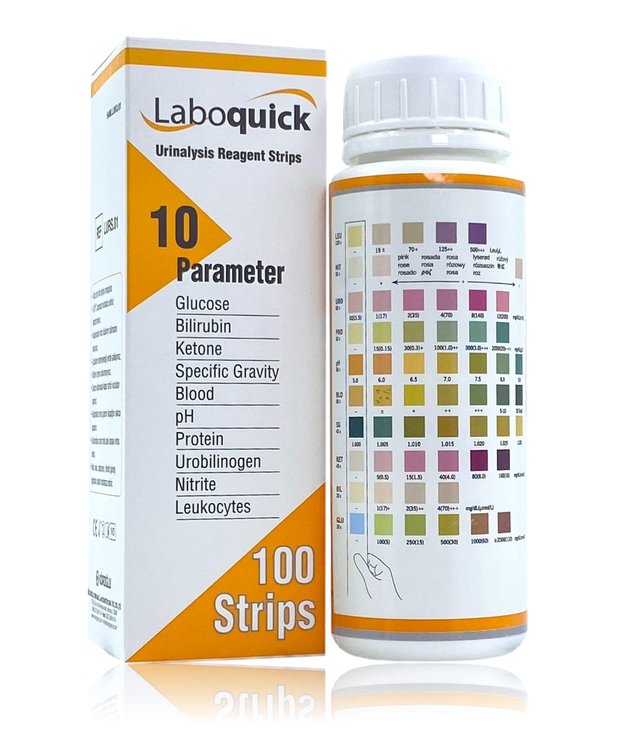 Laboquick İdrar Stribi 10 Parametreli - Orjinal Ürün 