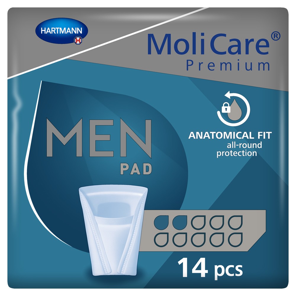 MoliCare Premium Men damla- Erkek mesane pedi,aktif  - Pad 2 14 lü
