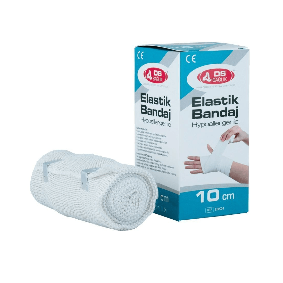 Elastik Bandaj - Burkulma ve Eklem Ağrıları Tedavisi 1,5 metre - 10 cm