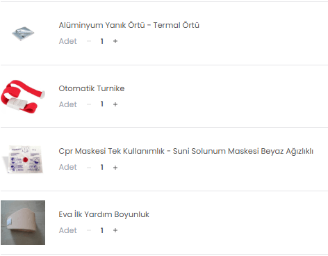 Tam Kapsamlı İlk Yardım Çantası İçi Dolu - Sırt Çantası Modeli