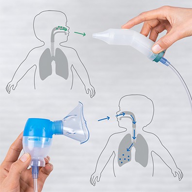 Duobaby NE-C301-E Nazal Aspiratörlü Nebulizatör