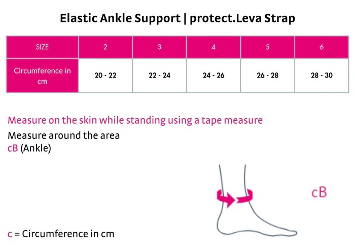 Elastik Ayak Bileği Desteği | Sabitleme Kayışı | protect.Leva Kayışı
