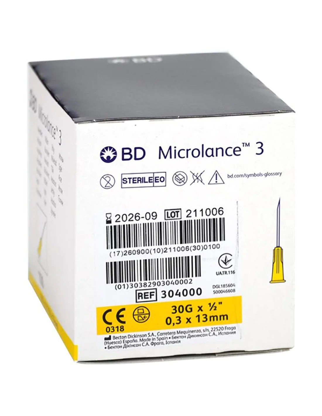 Bd Microlance Mezoterapi İğnesi 30 G 0.3x13mm 100 lü paket 