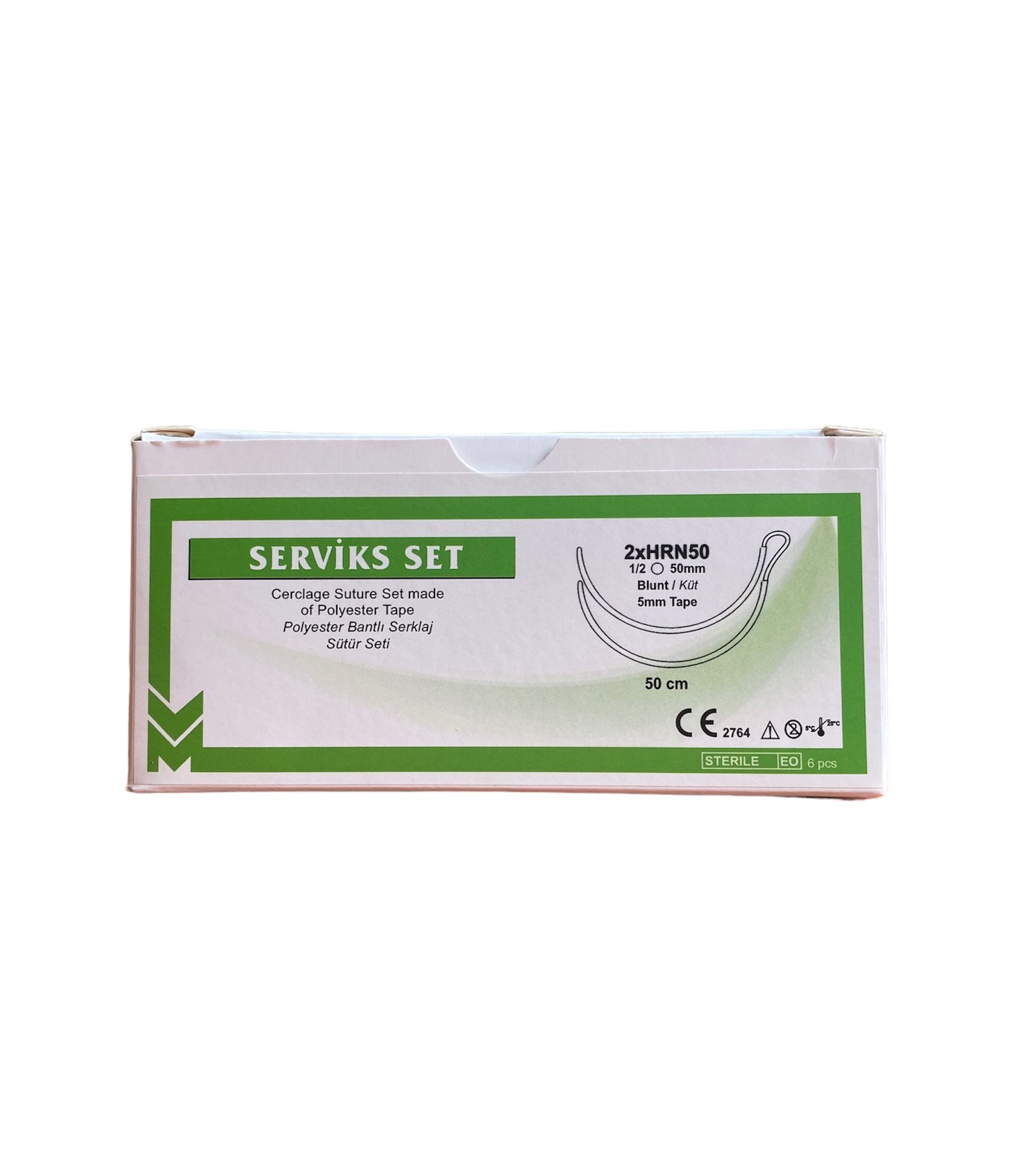 Mersilen Tape Serklaj İpi Cervix Set Serviks Set 50 mm Rahim İpliği