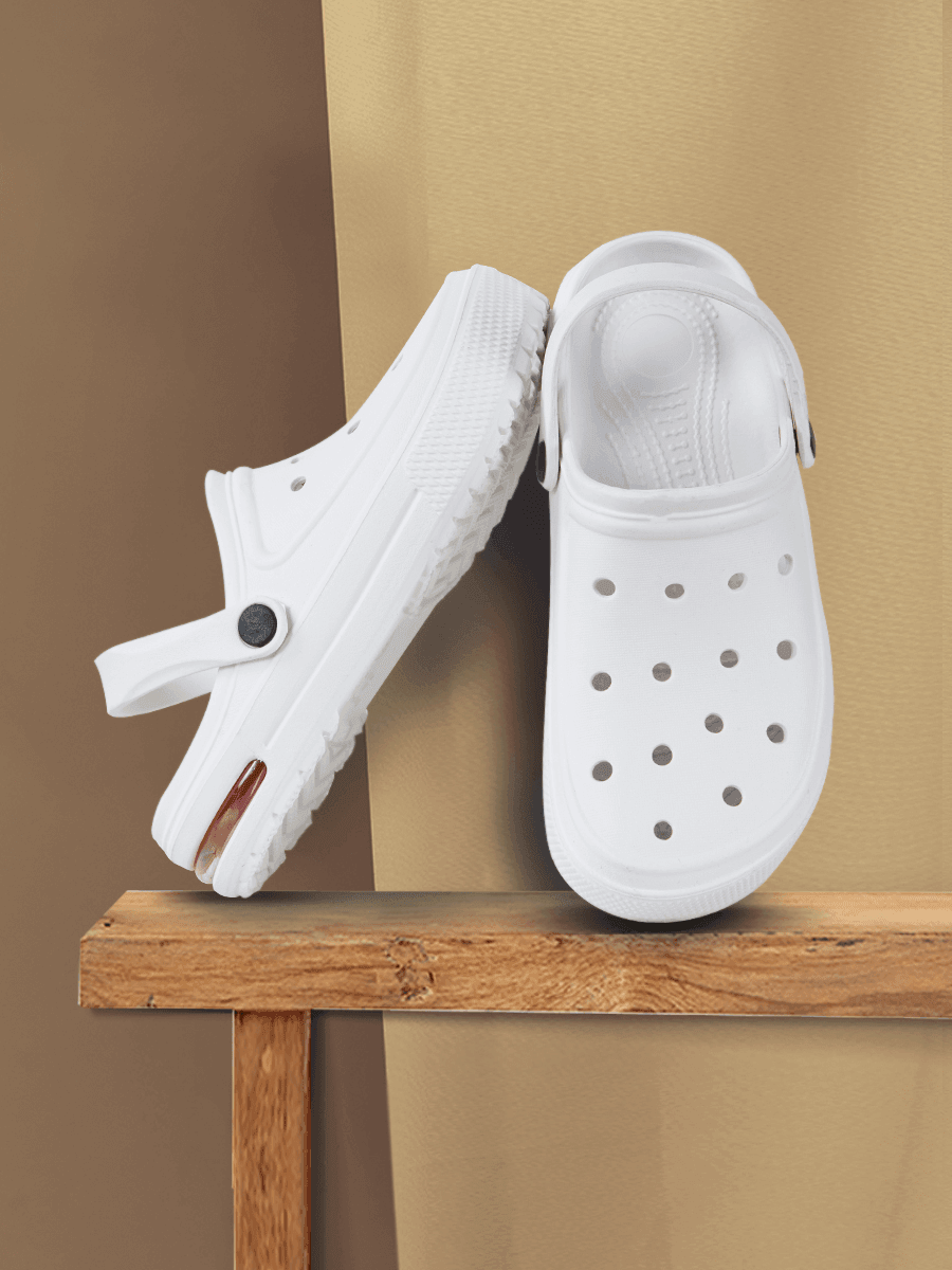 Crocs Terlik Topuk Hava Destekli Beyaz Renk Kaydırmaz