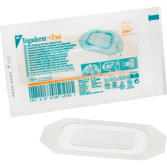 Tegaderm+Pad Şeffaf Yara Örtüsü 6cm x 10 cm 3584 1 Adet