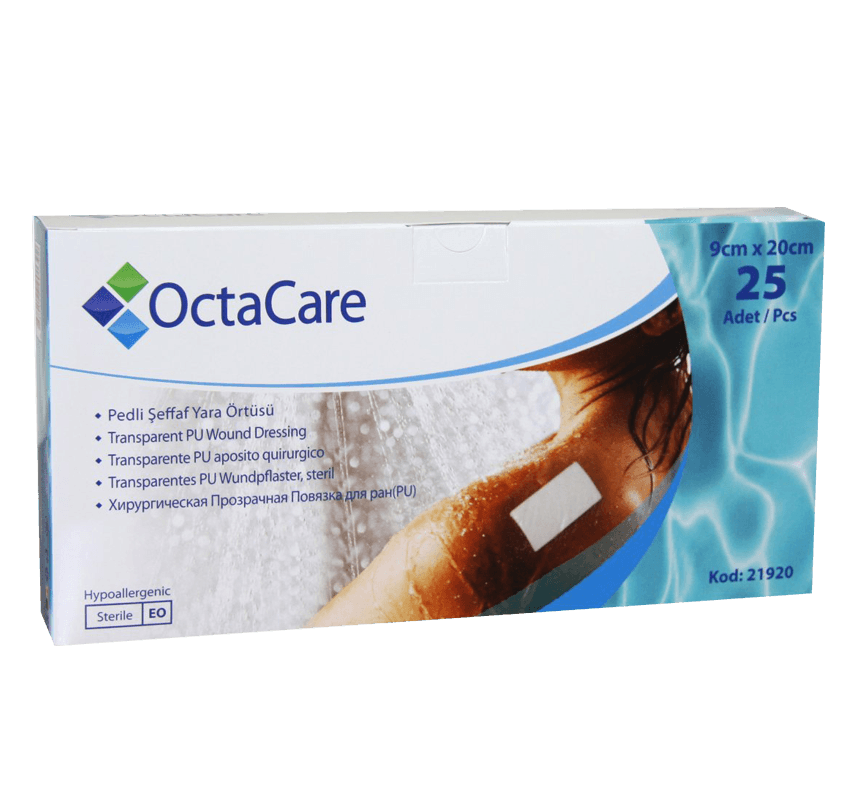 OctaCare Şeffaf Yara Örtüsü - 21920	9 cm x 20 cm	25 Adet