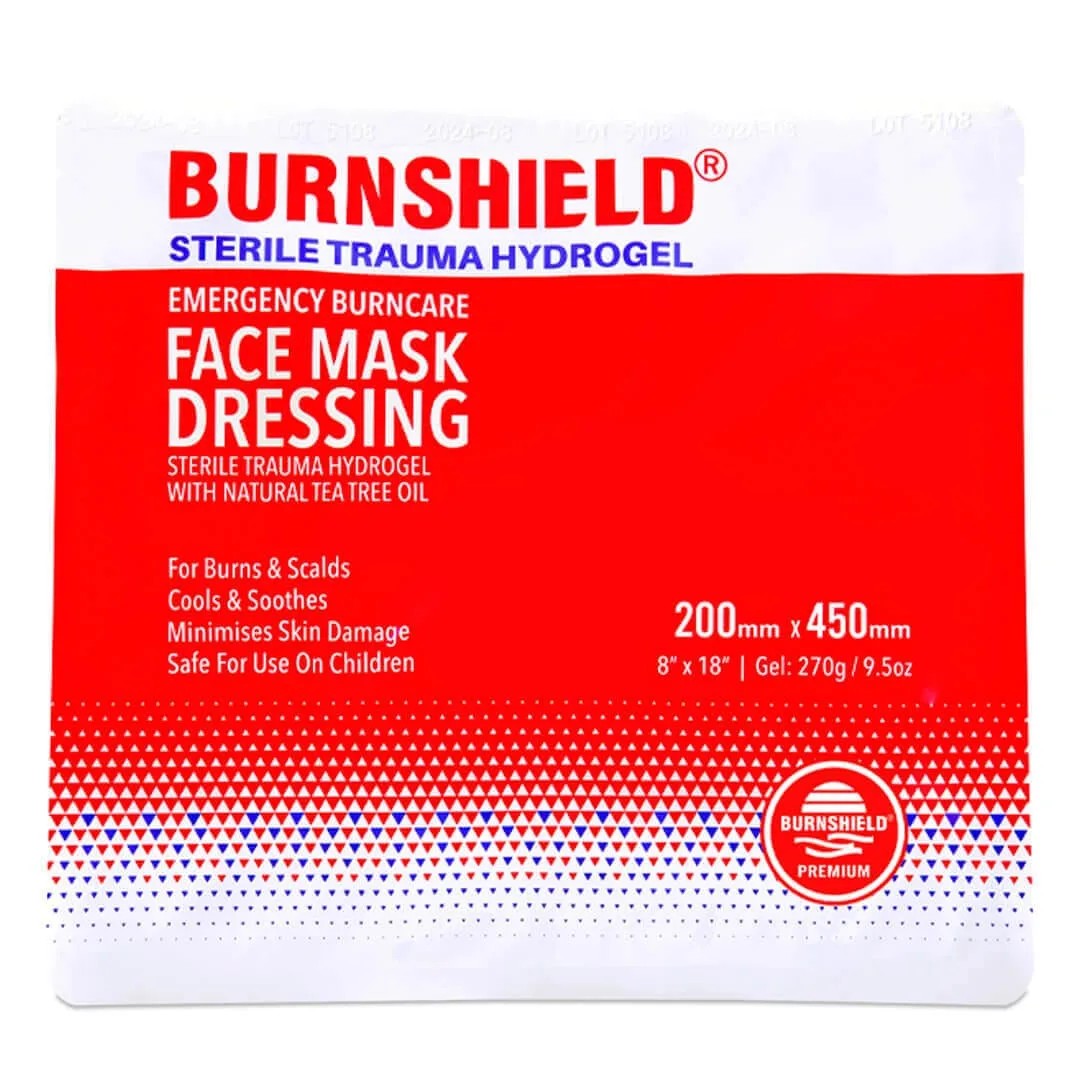 Burnshield Yanık Örtüleri Hdrojel  - 200 mm x 450 mm 270 g yüz maskesi
