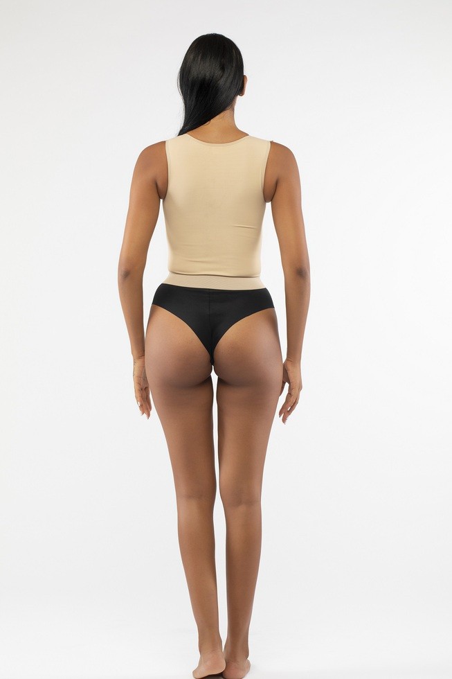 Post Op Liposuction Yeleği Fermuarlı Ten - Askılı Code 1824