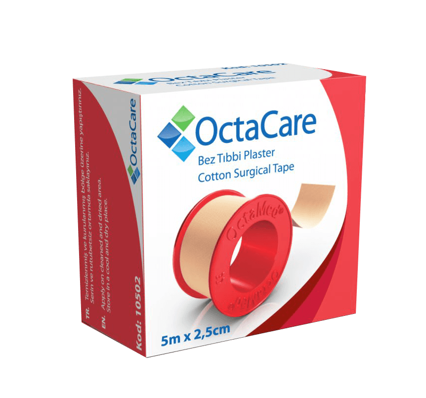 Octacare Bez Flaster - Pamuk İçerikli Koton Yapı - 5m x 2.5 cm