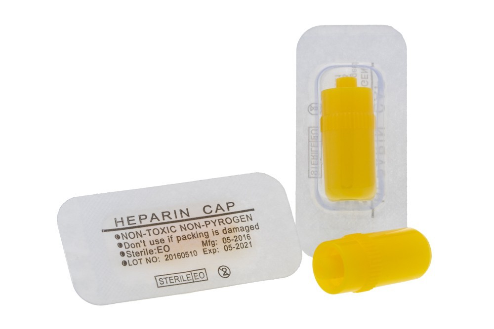 Luer Lock In-Stopper Heparin Cap Sarı Enjeksiyon Durdurucu
