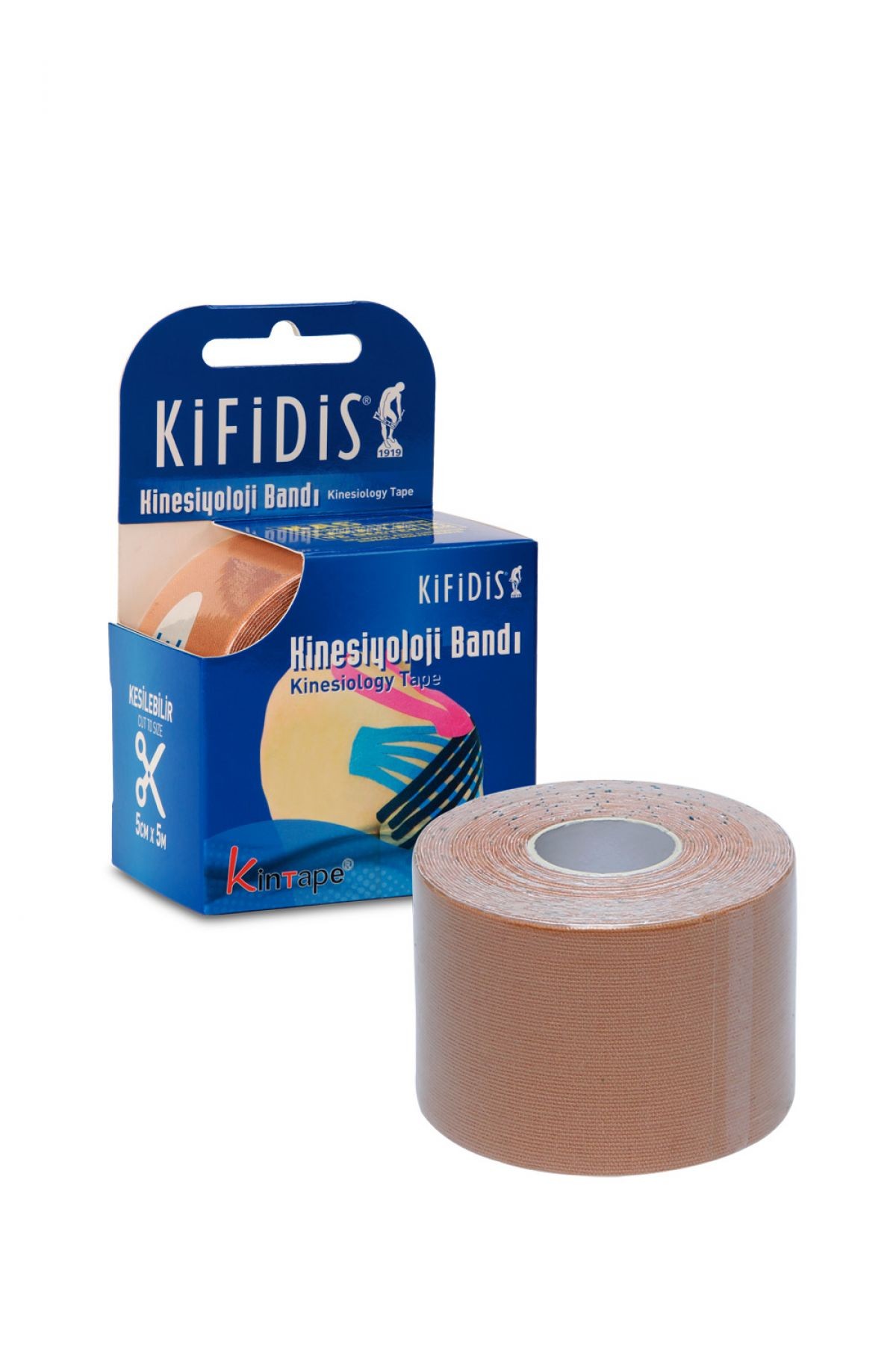 Kifidis Kinesio Ağrı Bandı 5 cm x 5 mt - Bej