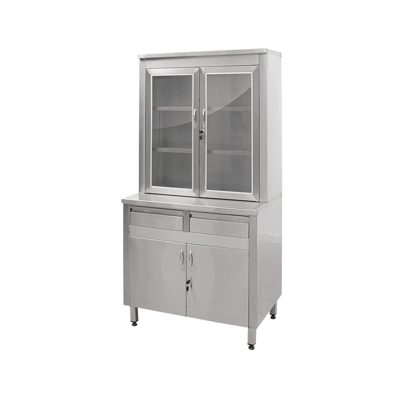Ameliyathane Dolabı Paslanmaz Çelik 45 X 90 X 170 cm / 65 kg e-106