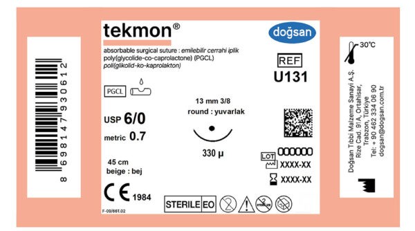 Tekmon 6/0 13 mm Keskin Bej - 86981479623101 - 12 li kutu