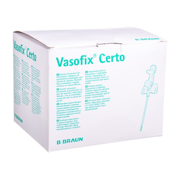 Vasofix Certo IV kanül 20 G Pembe