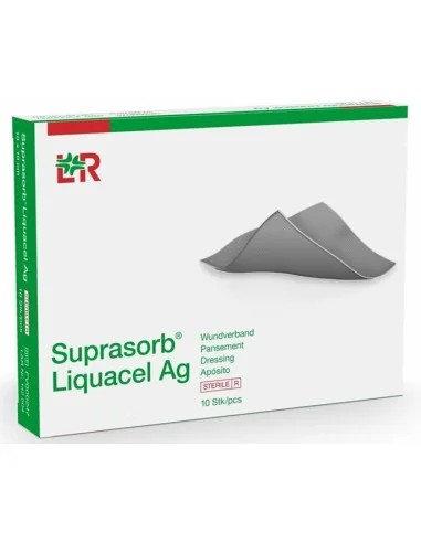 Lohmann Rauscher Suprasorb Bası ve Yara Bakım Örtüleri - 142505	Suprasorb® Liquacel AG Hydroactive Fibre Dressing, sterile, individually sealed,  15cmX15cm