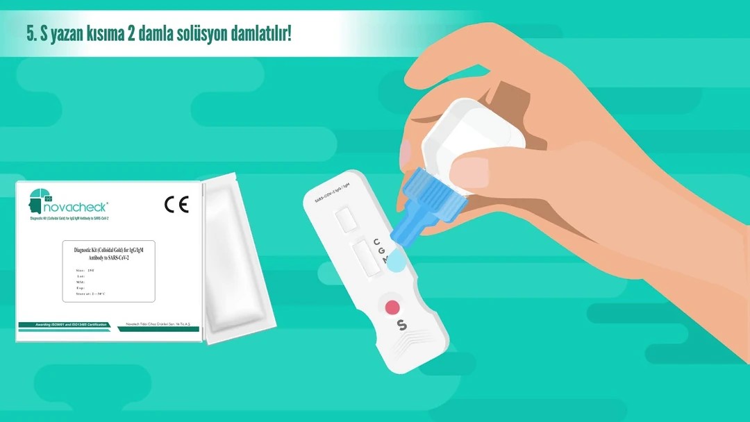 Hızlı Covid Test Kiti 1 Test Sürüntü
