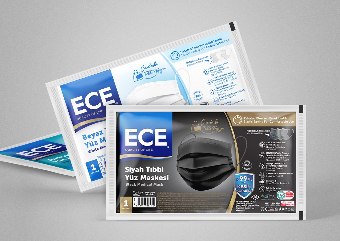 Cerrahi Maske 3 Katlı Telli Steril Tekli Paket