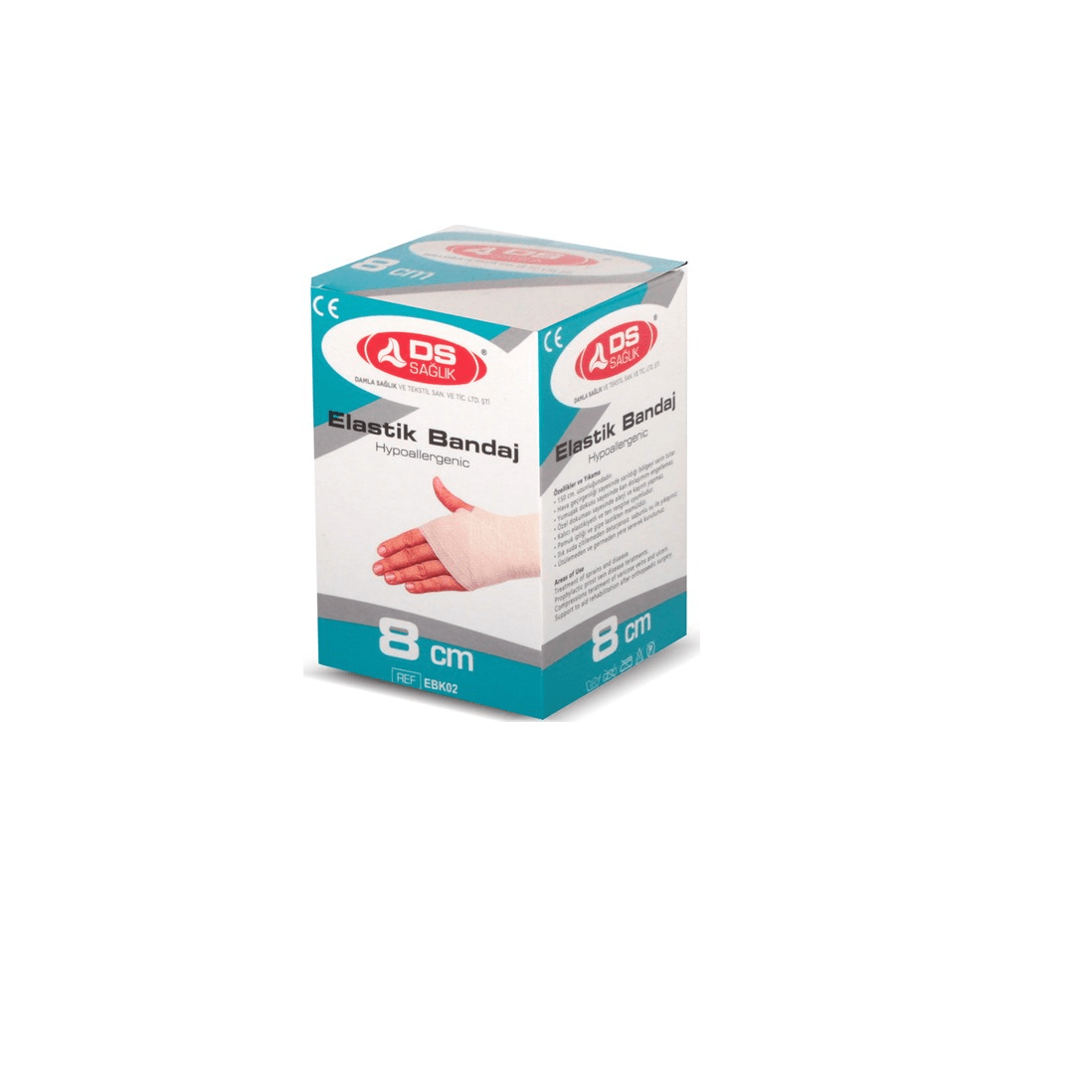 Elastik Bandaj - Burkulma ve Eklem Ağrıları Tedavisi 1,5 metre - 8 cm