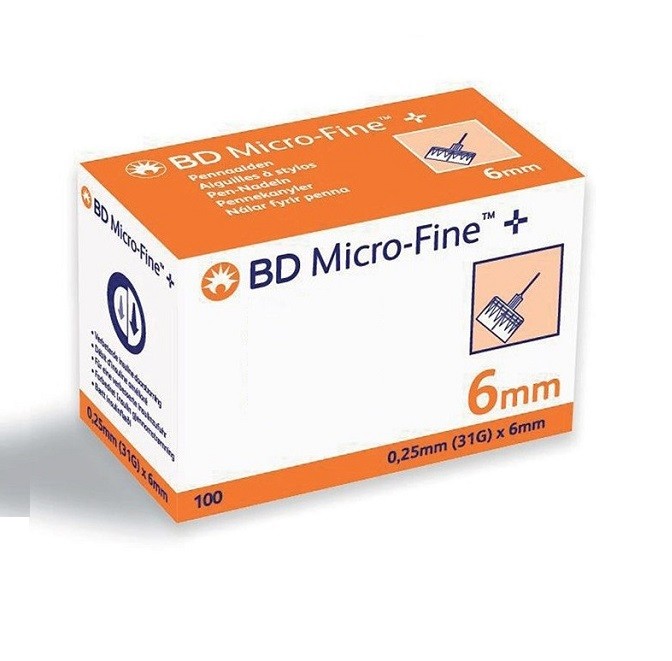 Bd Microfine Plus İnsülin Kalem İğne Ucu 100 lü Paket - 6 mm 31 g 0,25 mm