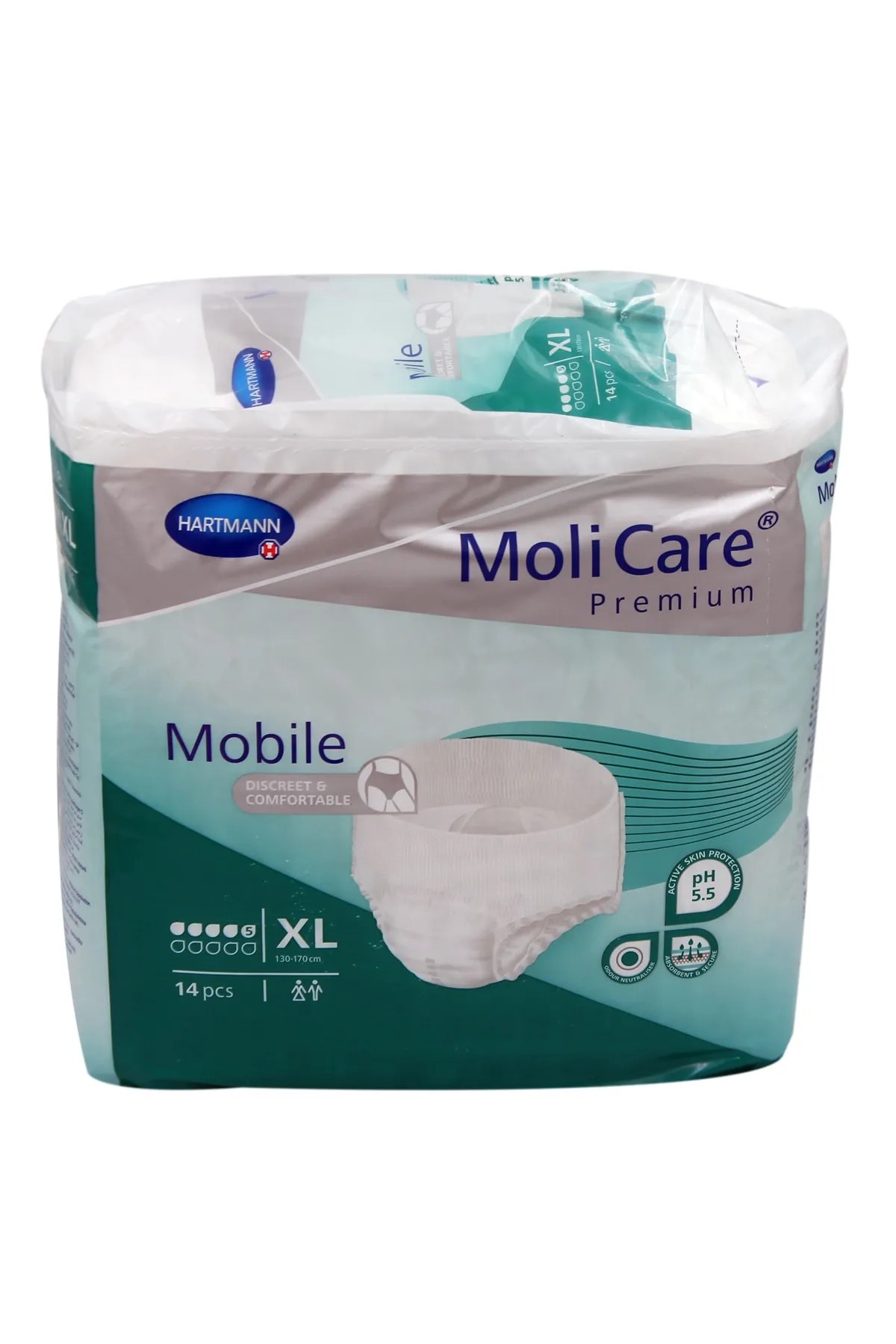 MoliCare Prem. Mobile 5 damla - Külot Bez YEŞİL - Xlarge