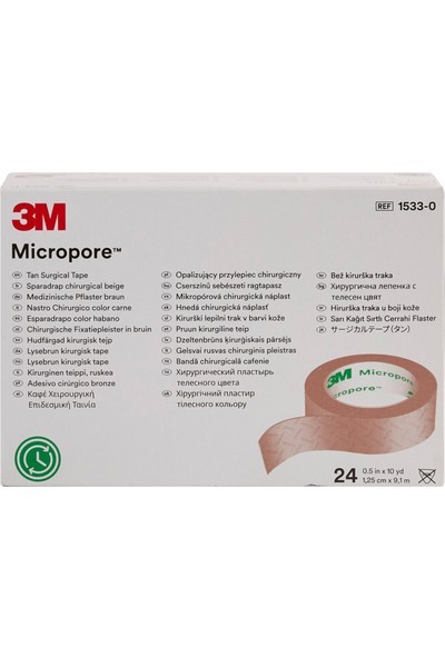 Micropore Ameliyat Bandı 1533-0 / 1,25 cm x 9,1 m Estetik Sonrası Kahverengi